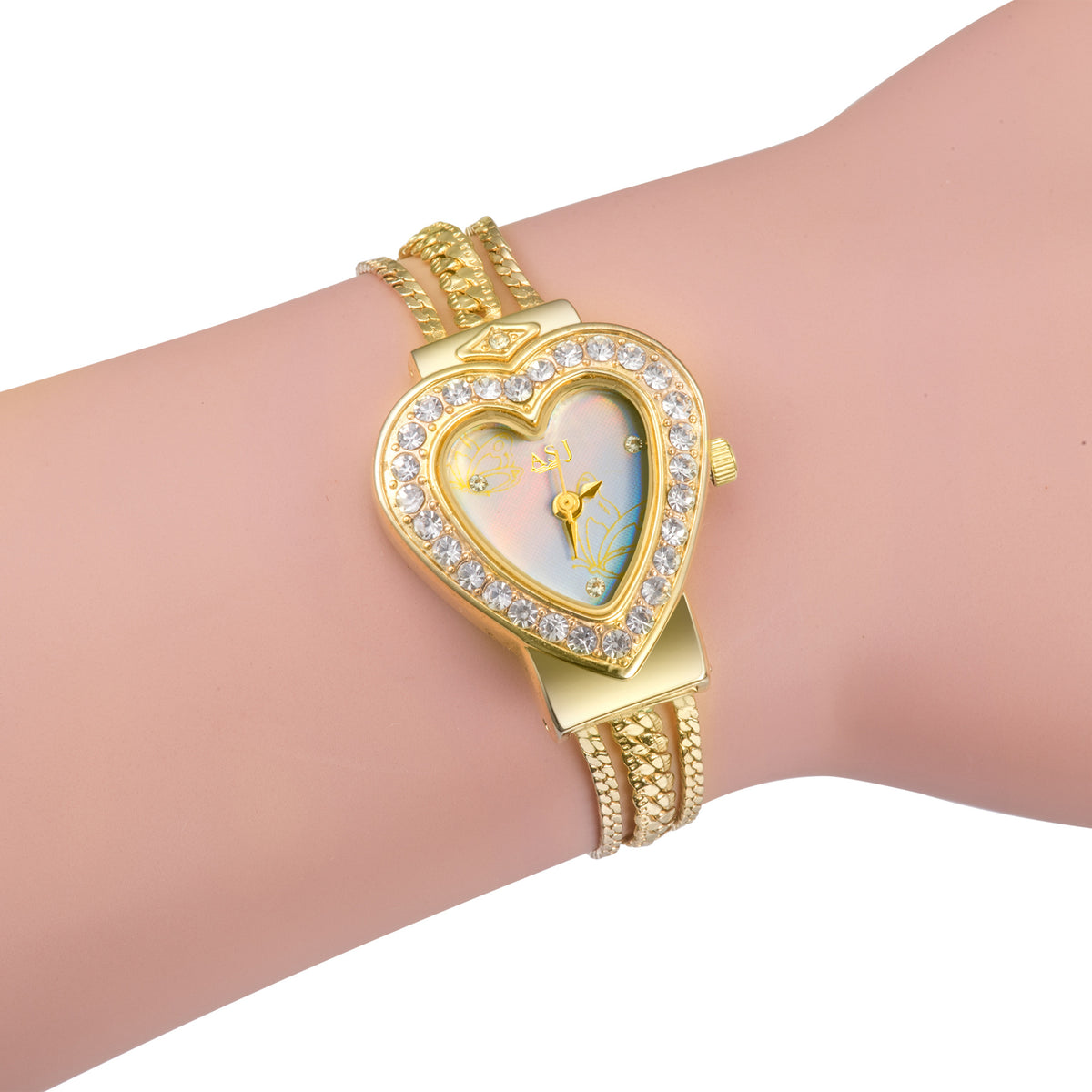 Elegante Damenuhr mit Diamant-Dekoration – Bild 3 | LuxeStyle