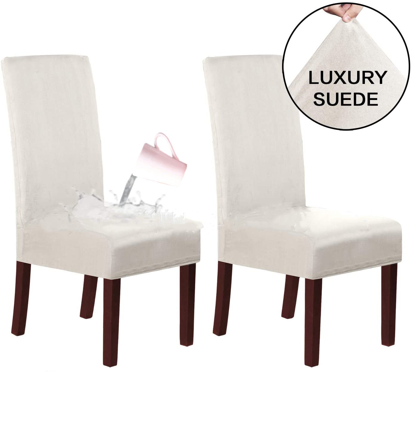 Stretch-Strick Wildleder Stuhlhusse