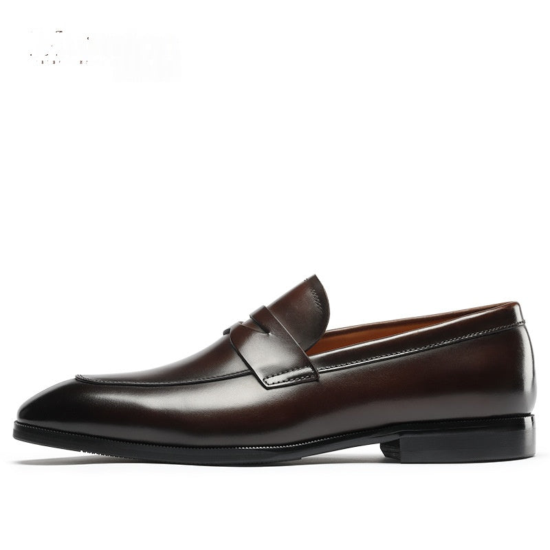 Lässige Leder Slipper für Herren