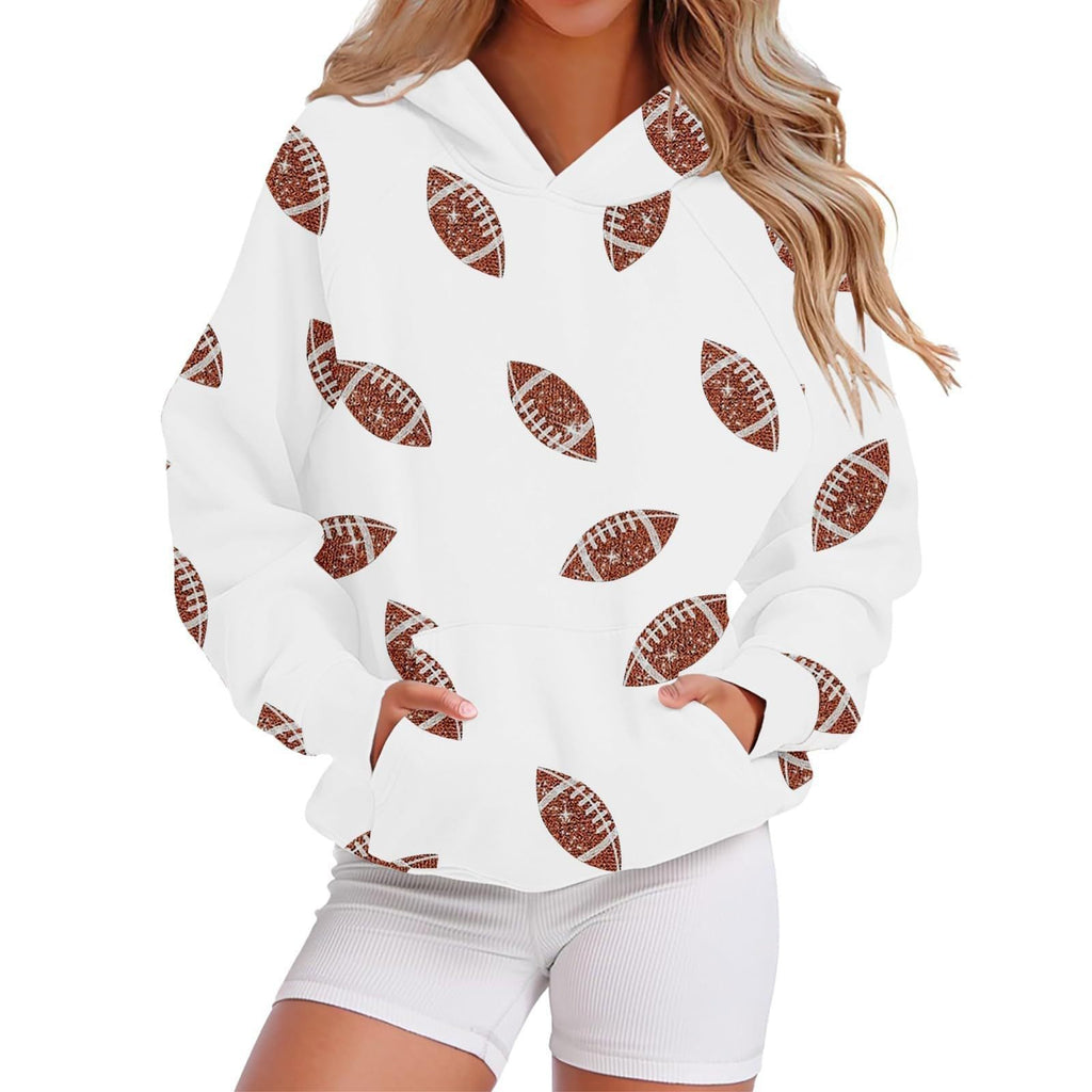 Kapuzen-Sweatshirt mit Baseball-Design