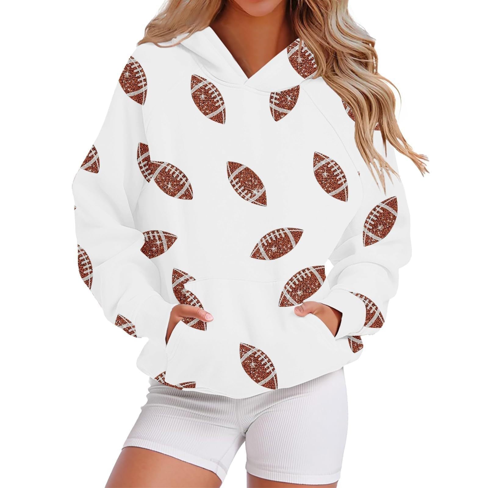 Kapuzen-Sweatshirt mit Baseball-Design