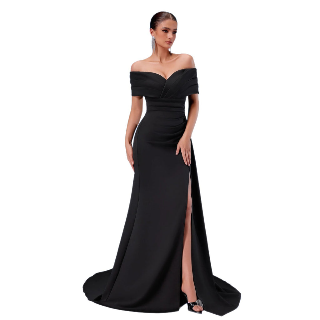 Elegantes Satin-Abendkleid mit One-Shoulder-Träger – Bild 9 | LuxeStyle