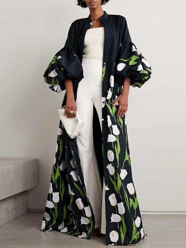 Bedrucktes Midi-Kleid im Tie-Dye-Stil – Ansicht 2