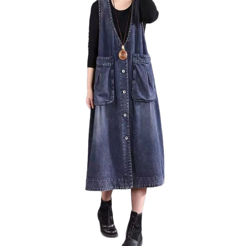 Jeanskleid mit Taschen | LuxeStyle