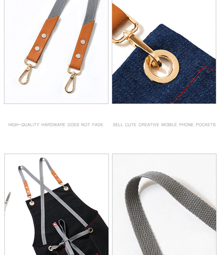 Jeans-Schürze für Erwachsene – Bild 5 | LuxeStyle