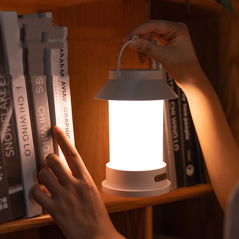 Retro-Luftbefeuchter mit LED-Lampe