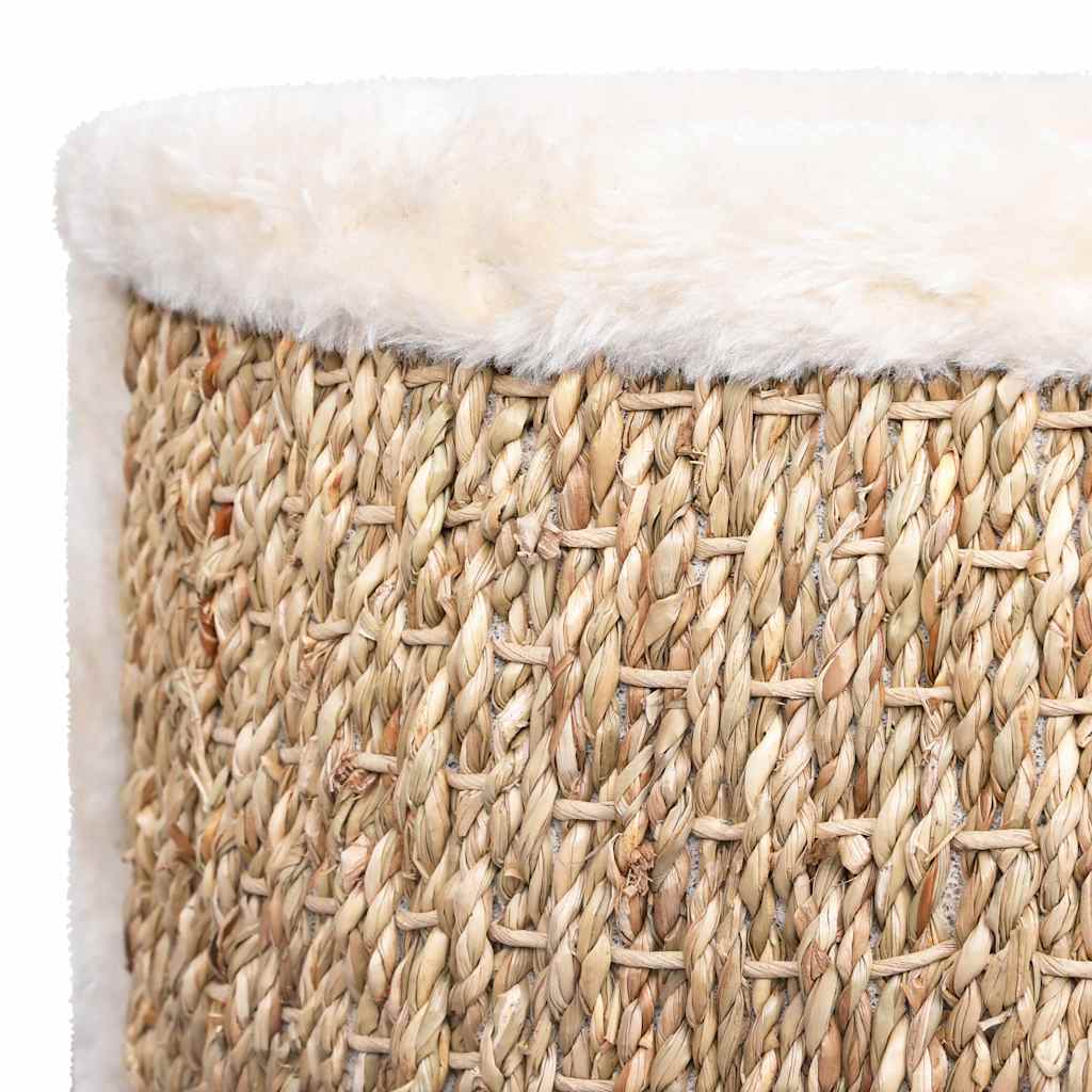 Rundes Katzenbett aus Seegras, 36 cm