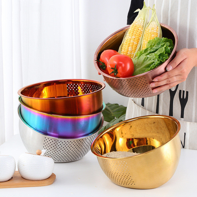 Edelstahl Reis Sieb – Bild 1 | LuxeStyle