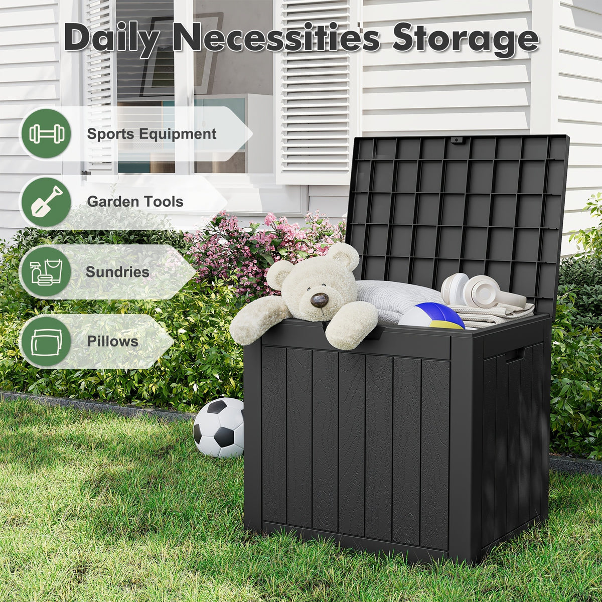 Wasserdichte Outdoor-Aufbewahrungsbox mit Schloss – Bild 7 | LuxeStyle