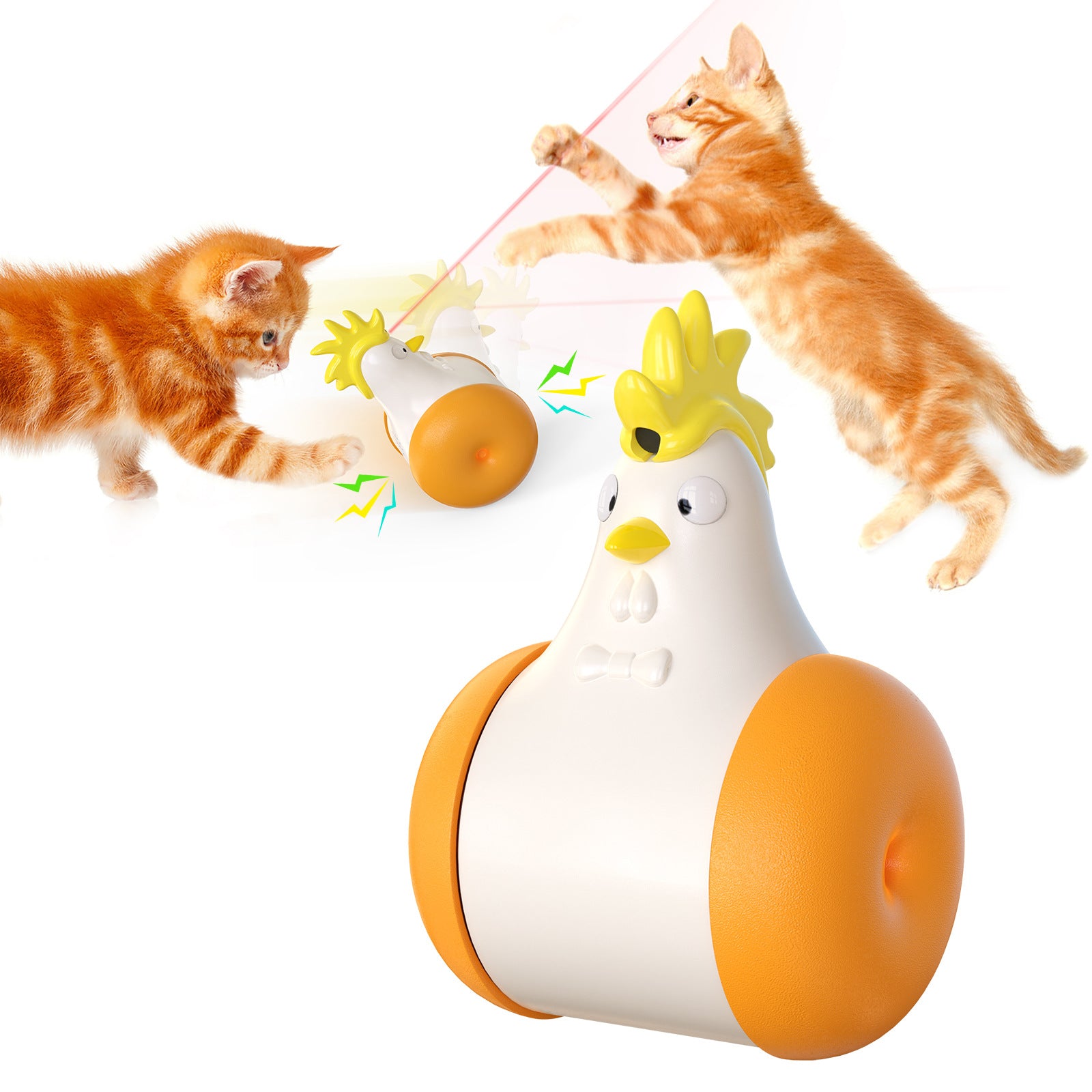 Laser-Tumbler Katzenspielzeug mit Sound