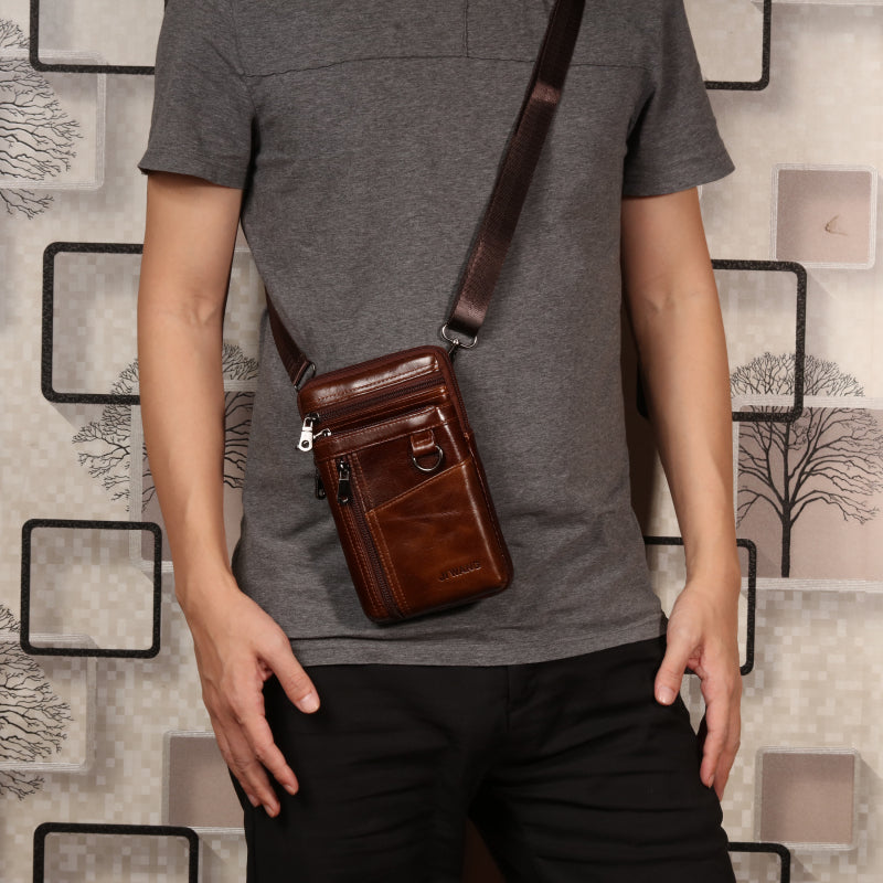 Leder Männer Mobiltelefon-Tasche – Bild 6 | LuxeStyle