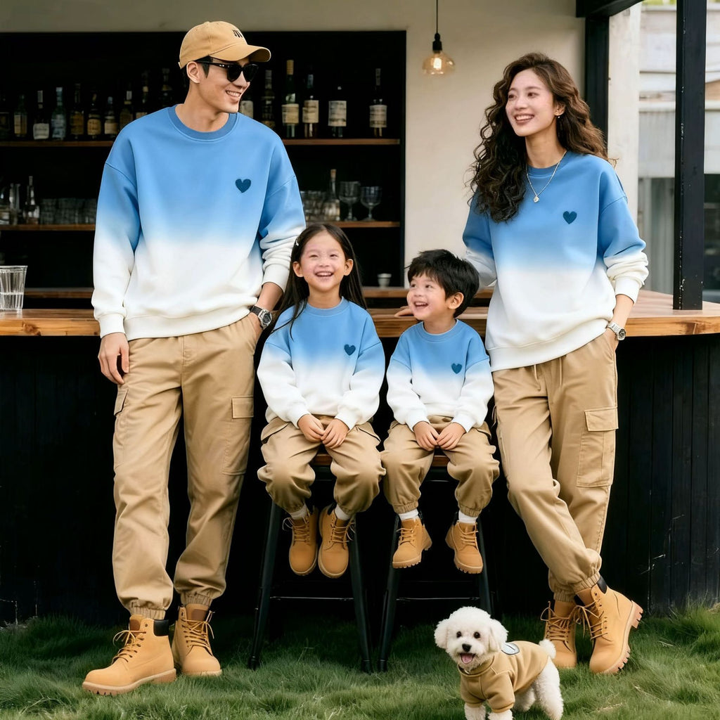 Partnerlook Herbst Sweatshirts für Eltern & Kinder