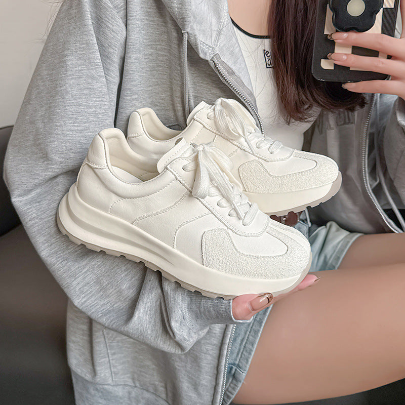 Lässige Schnürschuhe aus Echtleder für Damen