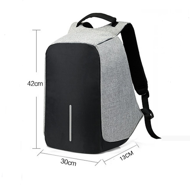 Multifunktionaler Laptop-Rucksack mit USB-Anschluss – Bild 6 | LuxeStyle
