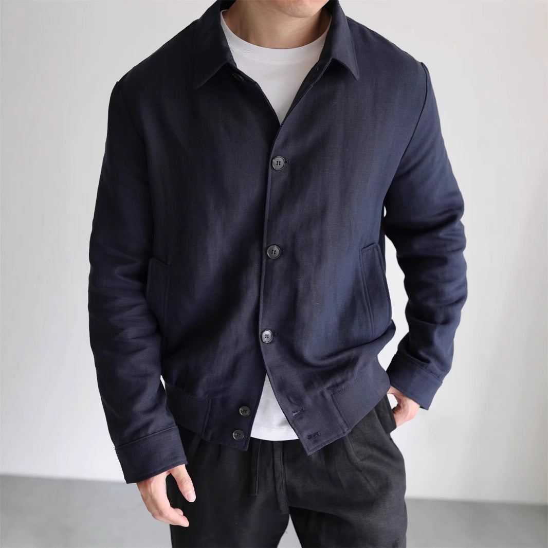 Leichte Herrenjacke mit Linen-Futter