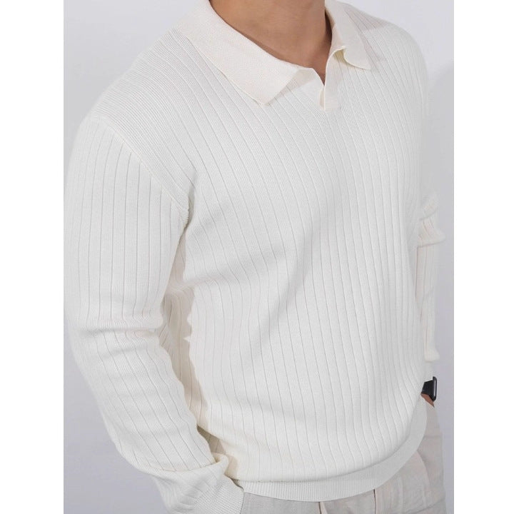 Gerippter Rollkragenpullover im American Style – Ansicht 8