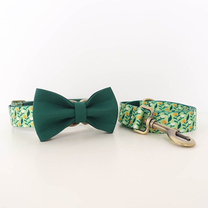 Halsband-Set mit Blumen für Hunde – Bild 4 | LuxeStyle