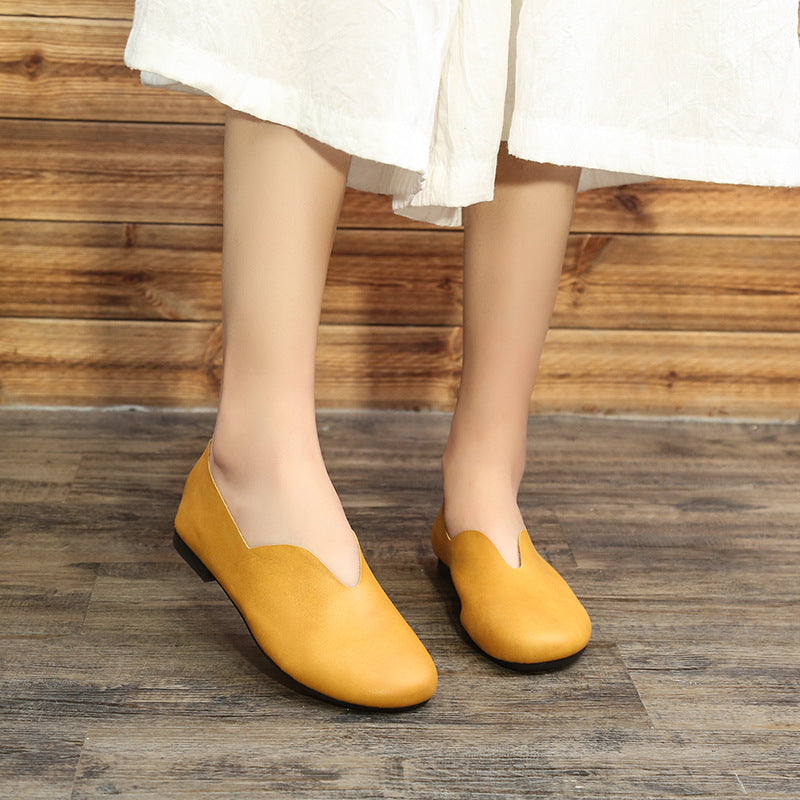 Vintage Leder Flats