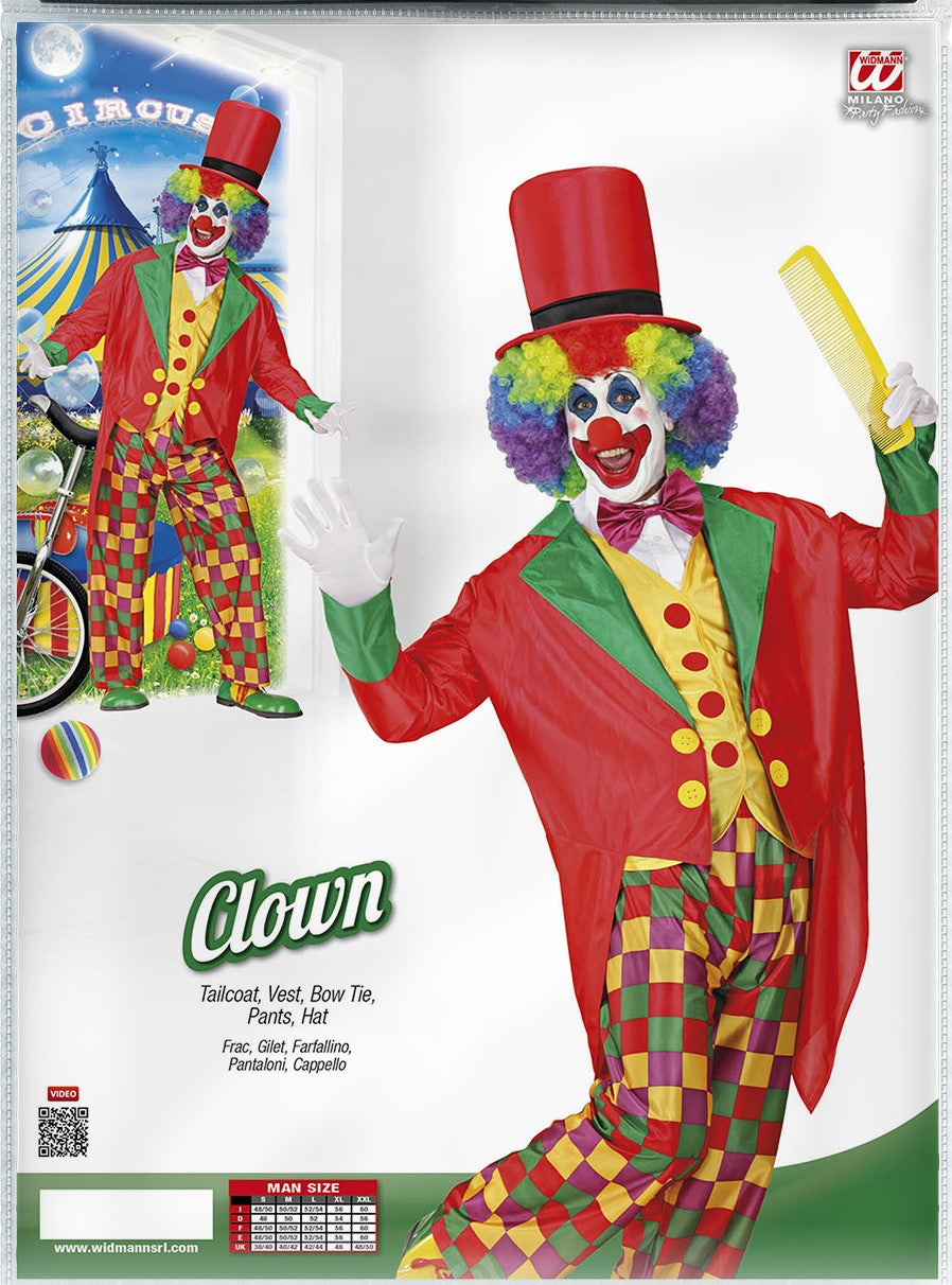 Clownkostüm Humor · Gr. XL