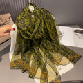 Blumiger Seidenschal mit UV-Schutz – Bild 4 | LuxeStyle