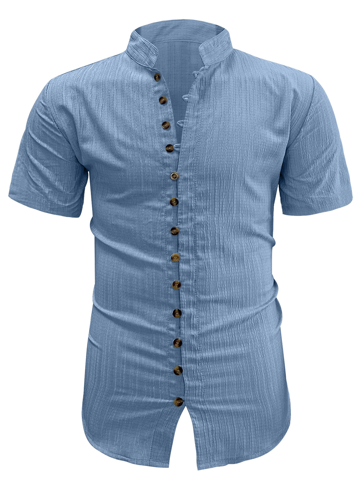 Herren Kurzarm Cardigan Hemd Übergrössen – Bild 4 | LuxeStyle