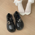Retro Plateau-Halbschuhe im britischen Stil