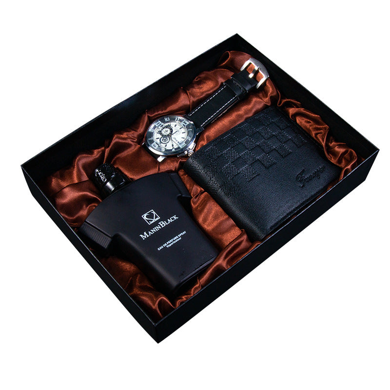 Geschenkset: Quarzuhr, Portemonnaie & Parfum – Bild 4 | LuxeStyle
