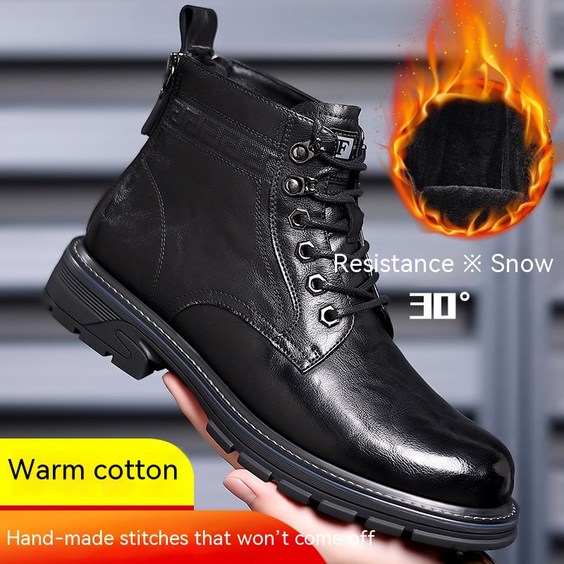 Vintage Leder-Boots mit Fleecefutter – Bild 8 | LuxeStyle