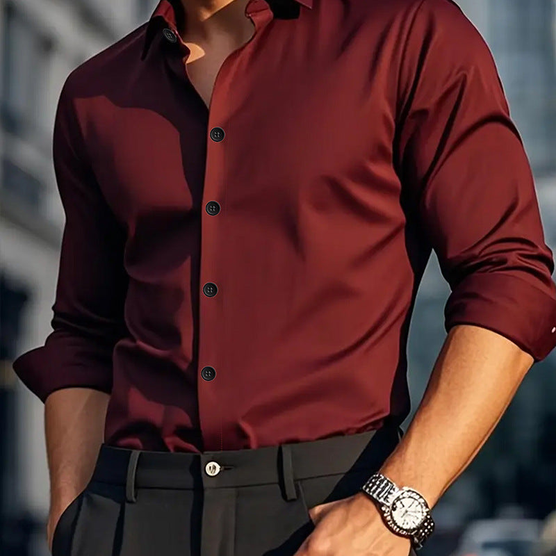 Freizeit-Langarmhemd für Herren – Bild 11 | LuxeStyle