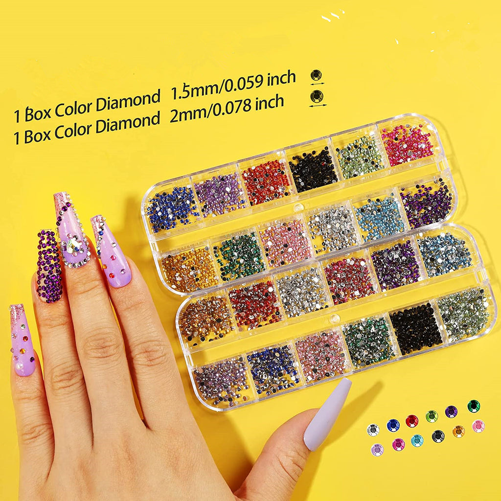 Iridiszierendes Transluzentes Diamantkleber Set