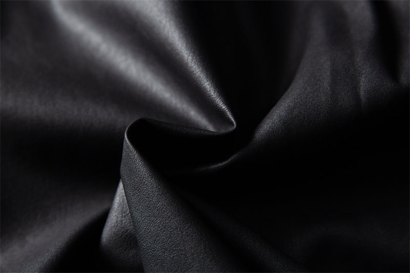 Matte PU Lederjacke für Herren