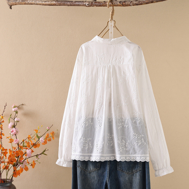 Besticktes Schmetterlings-Shirt für Damen – Bild 3 | LuxeStyle