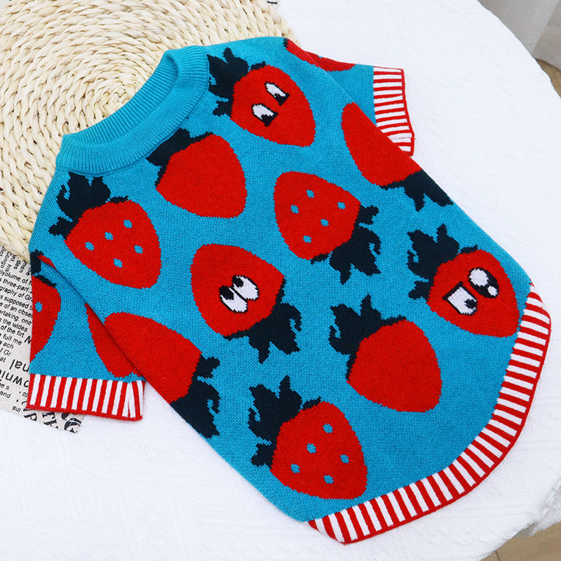 Hunde-Pullover mit Knöpfen und Cartoon-Motiv – Bild 2 | LuxeStyle