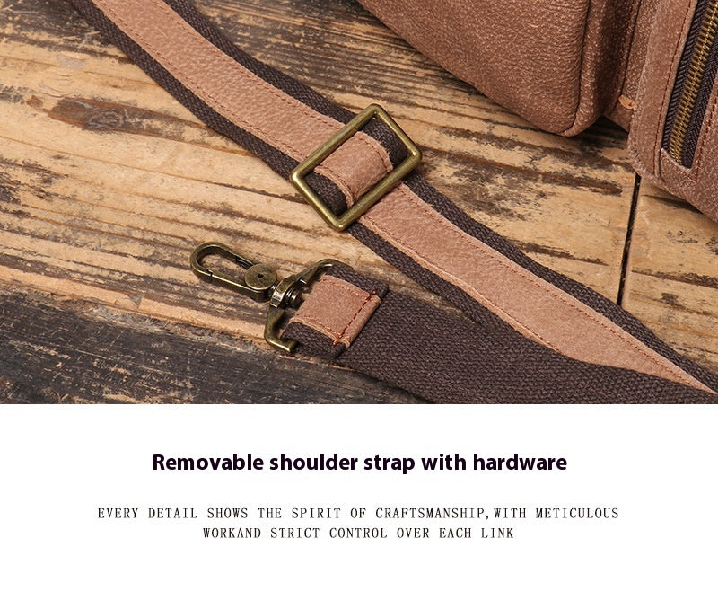 Lederrucksack gross – Vintage Braun