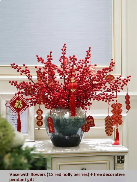 Keramikvase mit Kunstblumen und Dekoration – Bild 19 | LuxeStyle