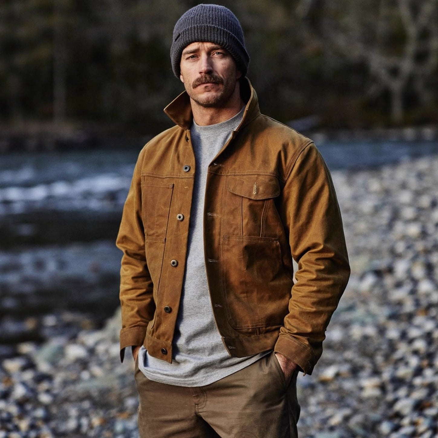 Herren Retro-Übergangsjacke mit Reverskragen