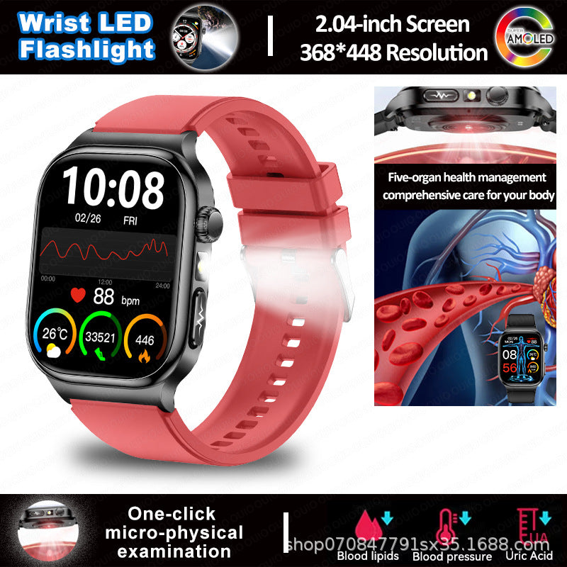 Smartwatch mit Bluetooth-Telefonie und Taschenlampe – Bild 8 | LuxeStyle