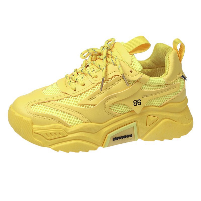 Candy-farbige Plateau-Sneaker für Damen