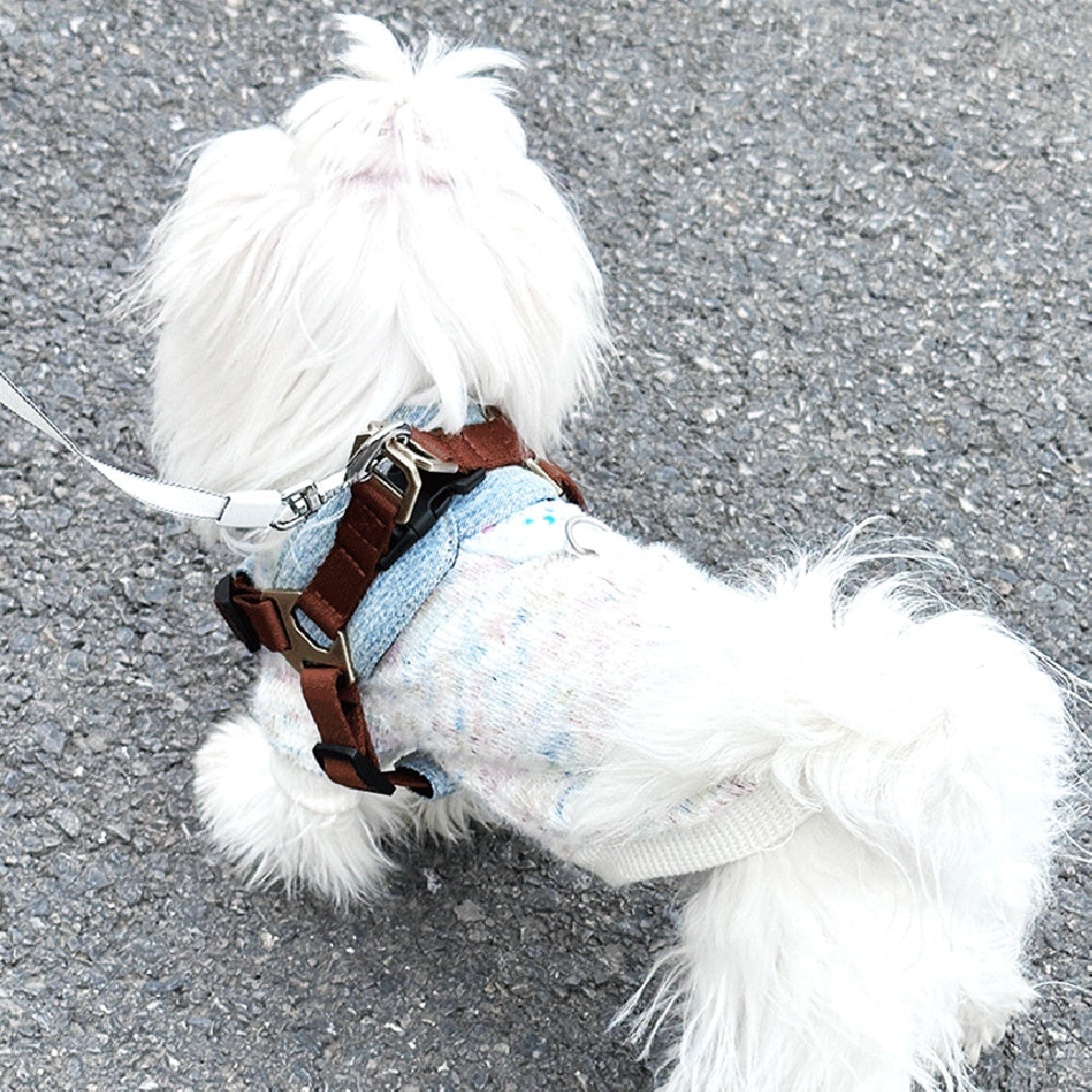 Hundegeschirr mit Leine, braun – Bild 4 | LuxeStyle