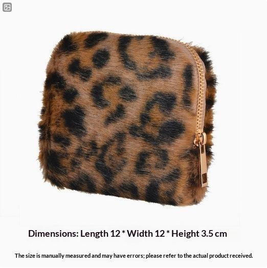 Fleece-Gepäcktasche mit Leoparden-Print – Bild 3 | LuxeStyle