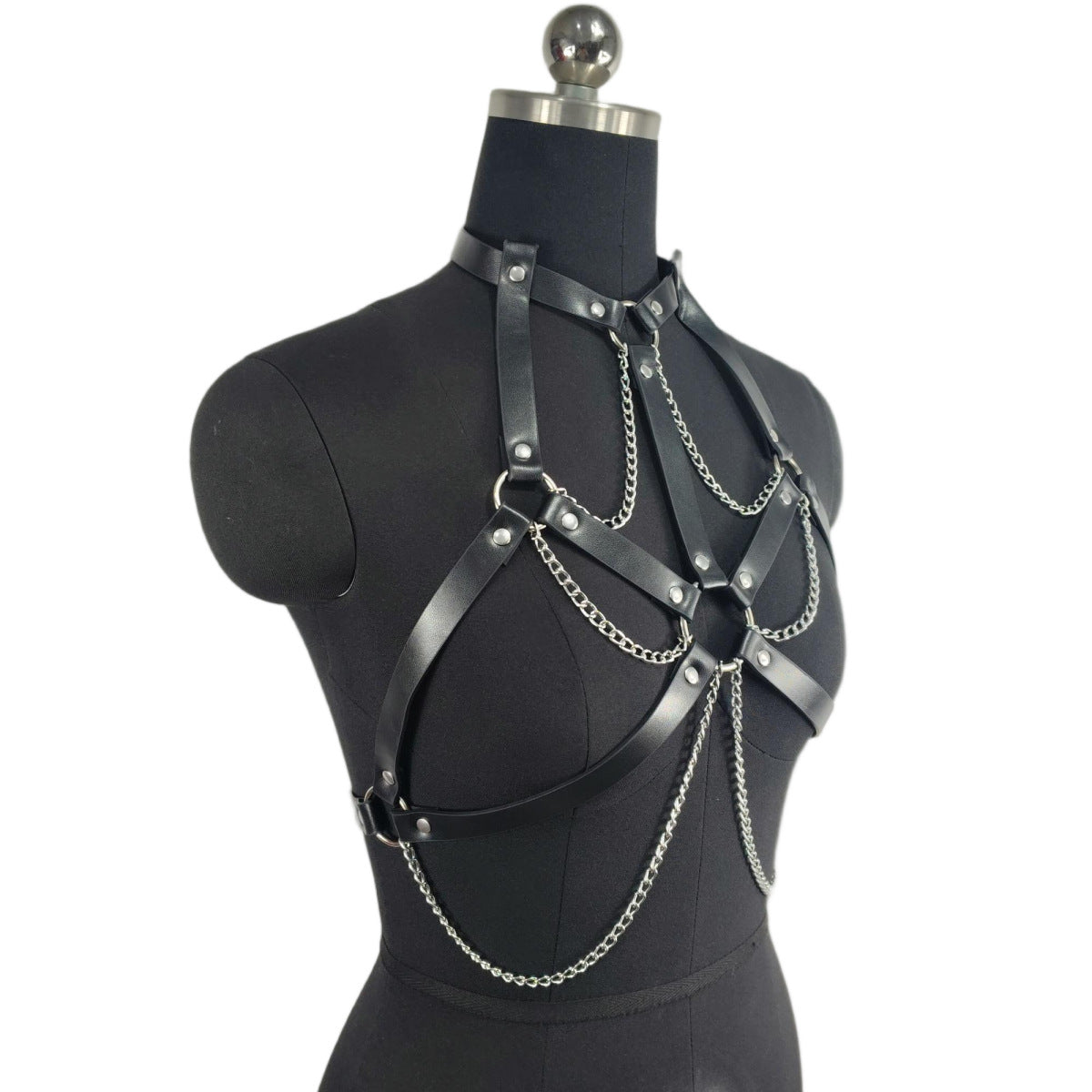 Lederriemen mit Kette für Damen