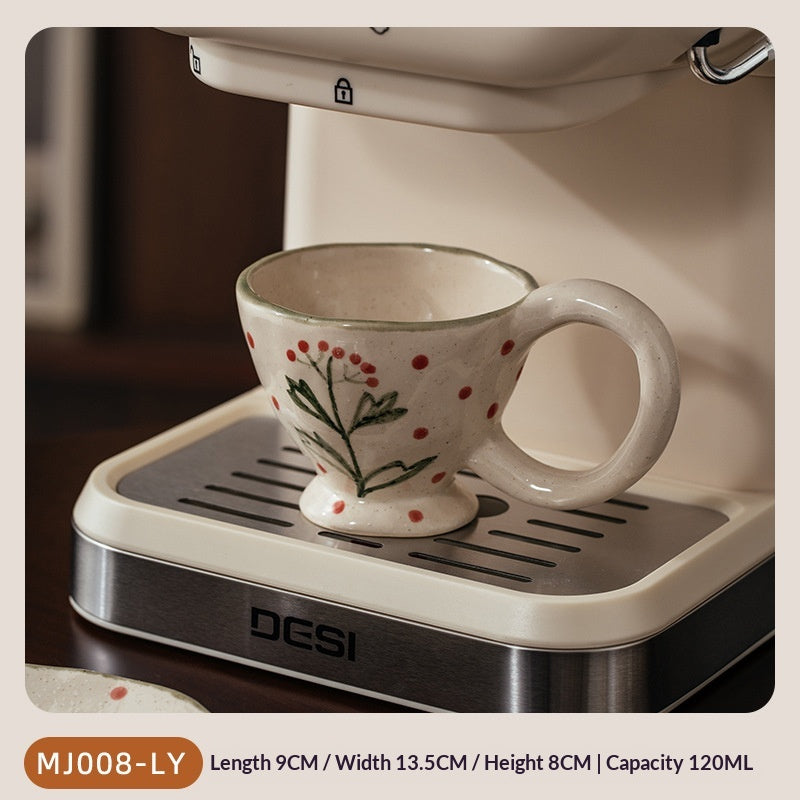 Keramik-Kaffeetasse mit Untertasse – Bild 2 | LuxeStyle