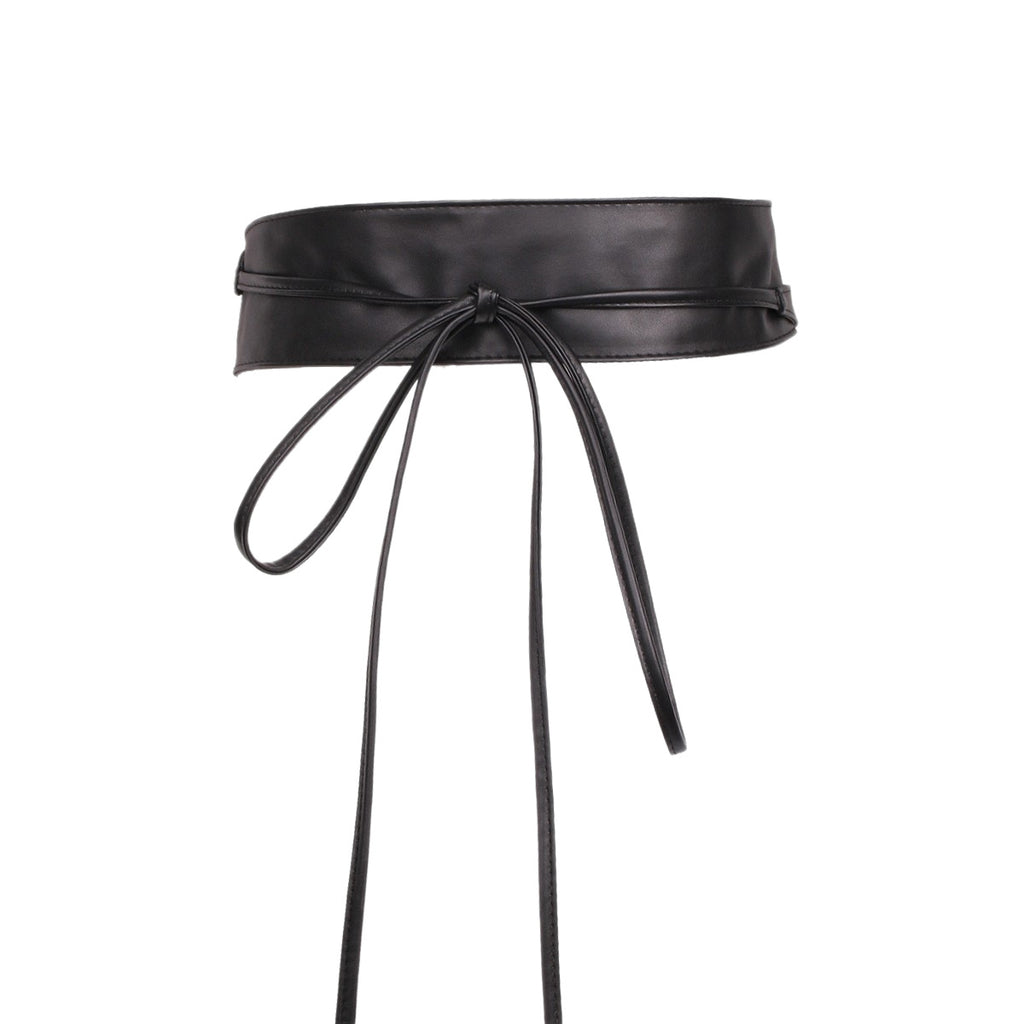 Weitbandiger Damen-Belt aus Kunstleder mit Kordelspitze – Bild 5 | LuxeStyle