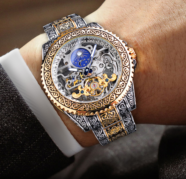 Mechanische Herrenuhr im Retro-Design – Bild 4 | LuxeStyle