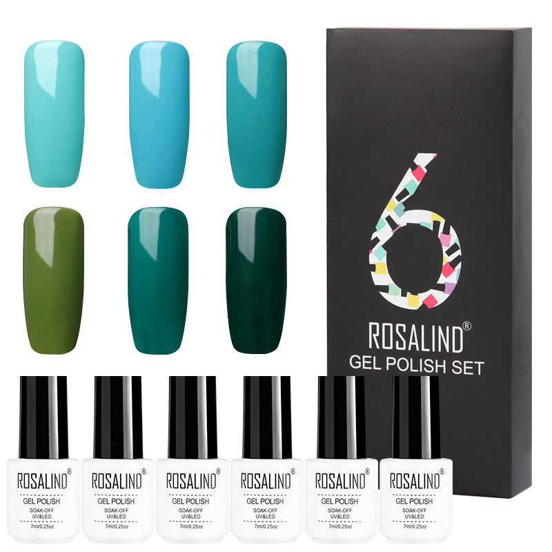6 Farben Solid Color Gel Nagellack-Set