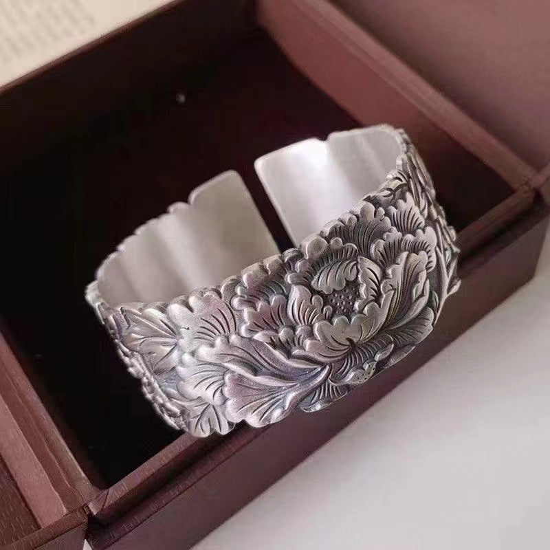 Vintage Pfingstrosen Armband für Damen – Bild 3 | LuxeStyle