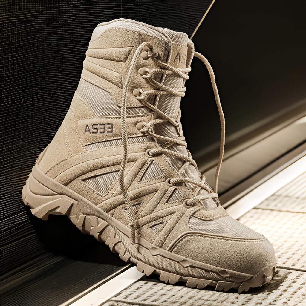 Atmungsaktive Lederhikingboots Outdoor & Arbeit