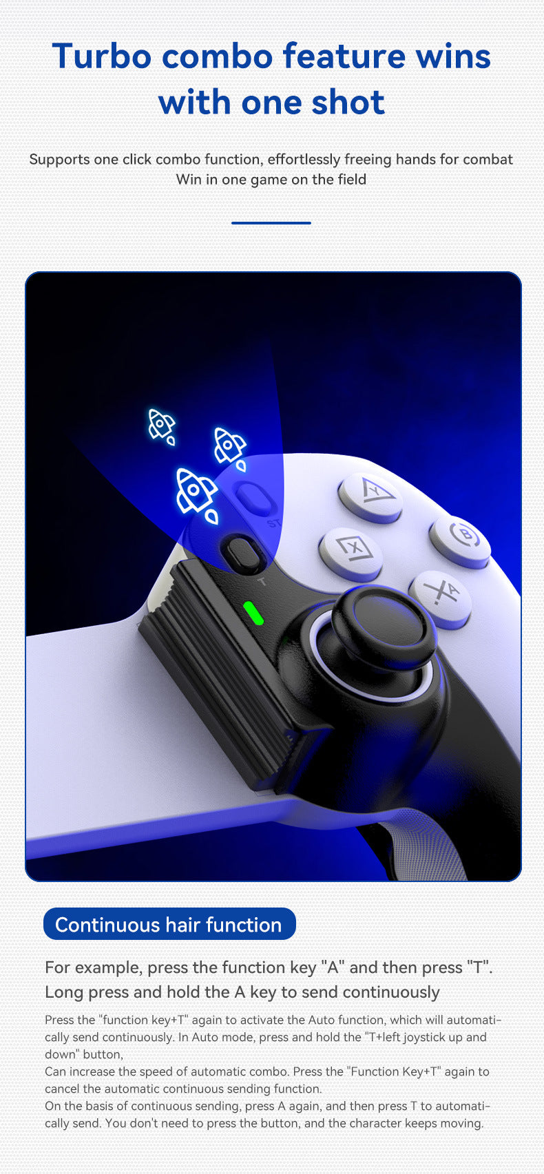 Teleskopisches Wireless Gamepad für Smartphone & Konsole