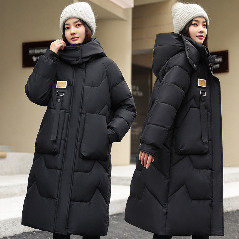 Gepolsterte Daunenjacke mit Kapuze – Bild 2 | LuxeStyle