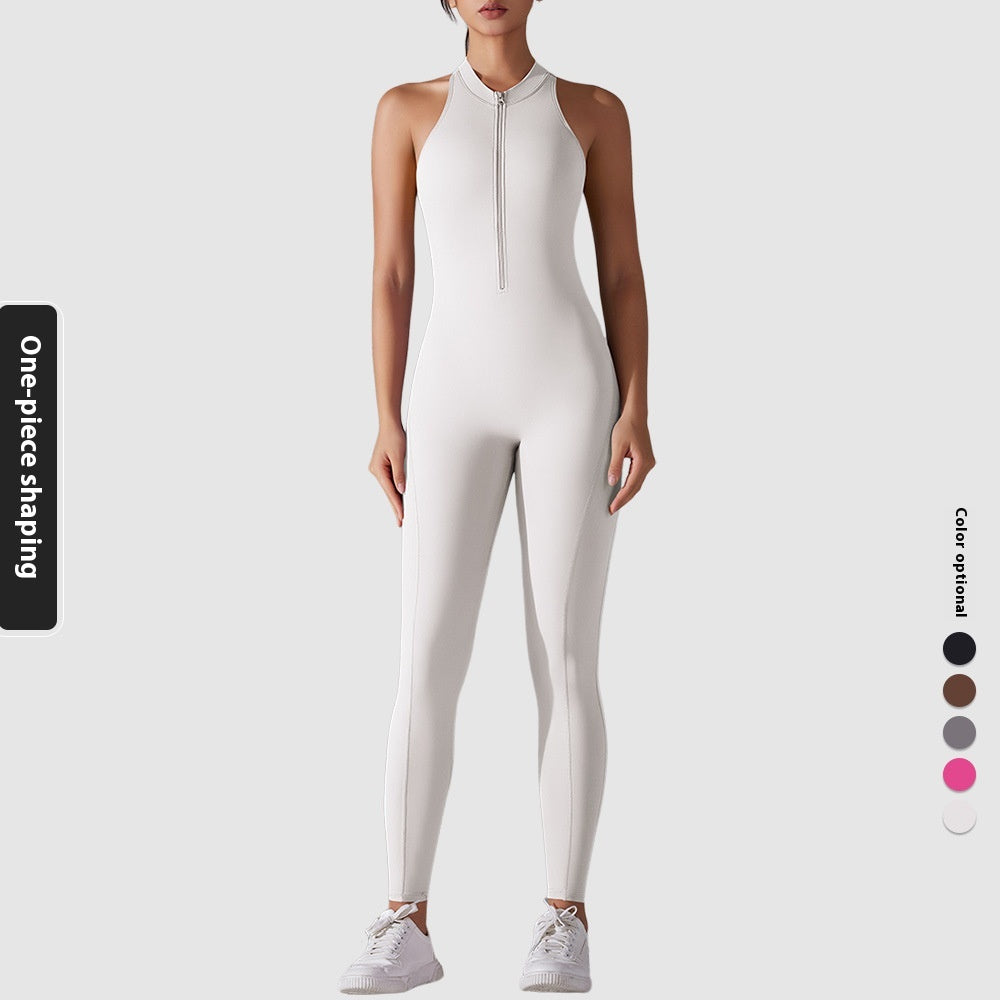 Sportlicher Jumpsuit mit Formeffekt